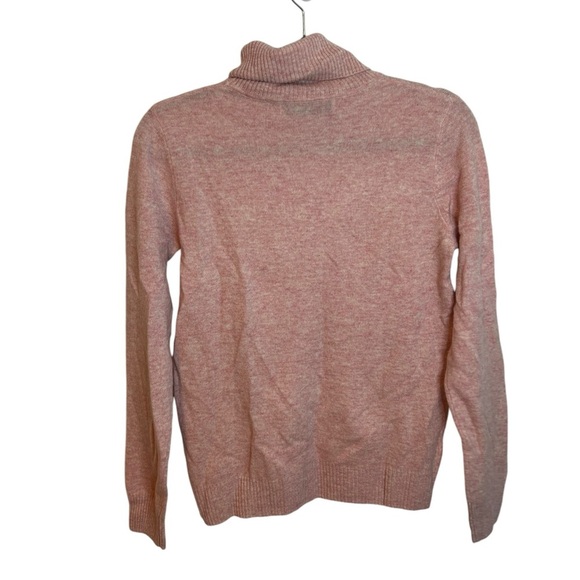 Liny Xin Baby Pink Merino Wool Turtleneck Sweater - Picture 2 of 4